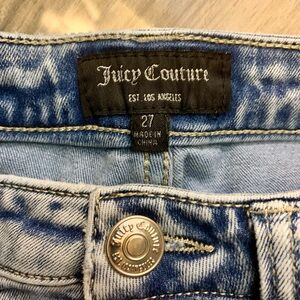 Juicy Couture Blue Denim Acid Wash Jeans